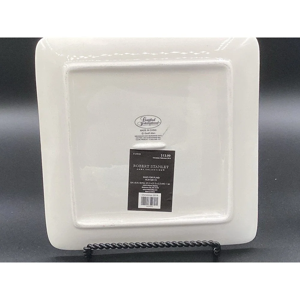 Robert Stanley Home Collection Square Christmas‎ Truck Platter 8.5